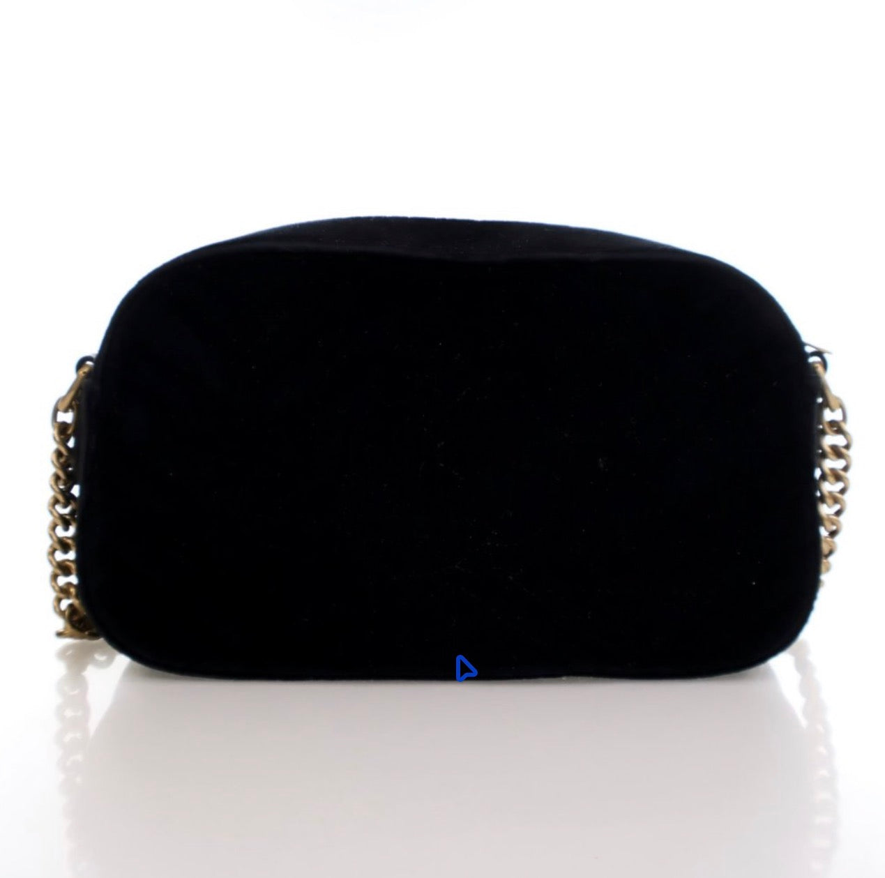 Pre-Owned Gucci Small Velvet Gucci Marmont Bag