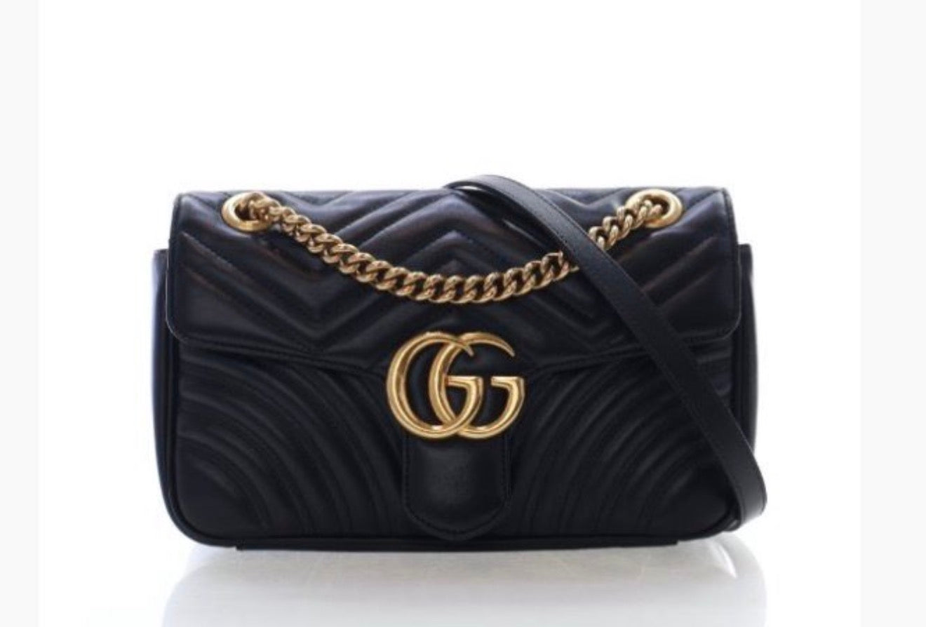 Pre-Owned Gucci small Marmont flap bag